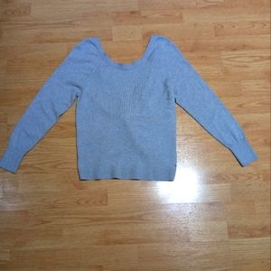 Victoria's Secret twist back sweater. EUC.  Size xs. Grey. Rare find.